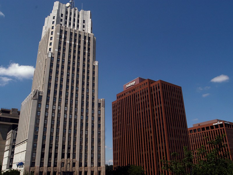 The headquarters of FirstEnergy in Akron, Ohio.
